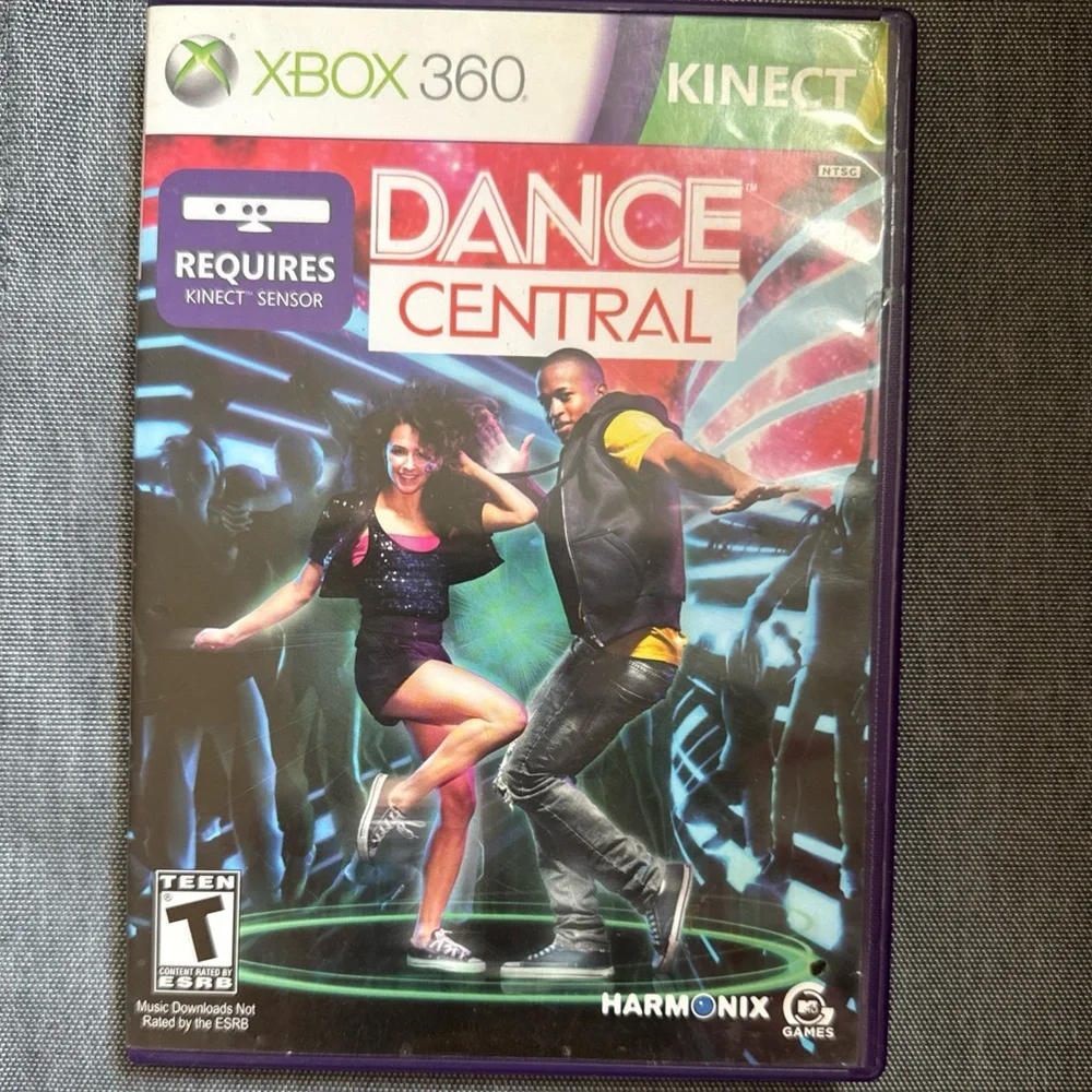 Dance Central (Microsoft Xbox 360, 2010) With Manual & Case